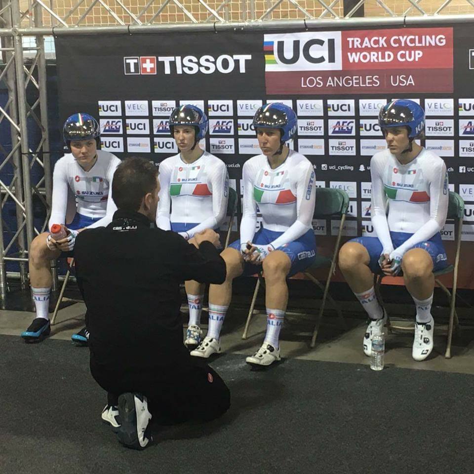Le azzurre del quartetto istruite dal CT Salvoldi