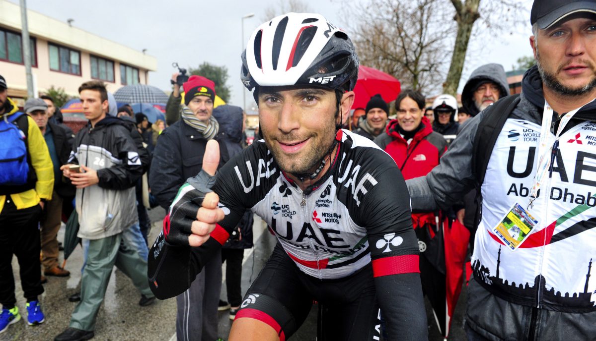 Diego Ulissi dopo la vittoria a Donoratico