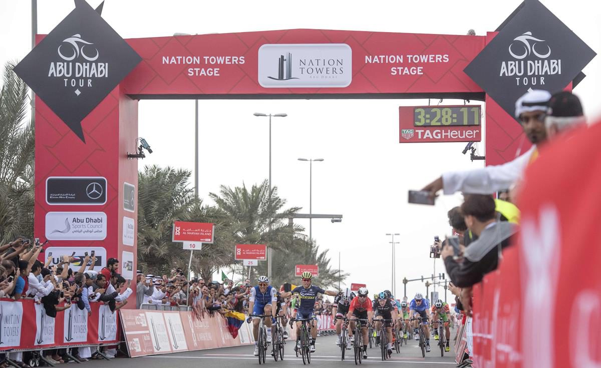 Marcel Kittel beffa Caleb Ewan nella seconda tappa dell'Abu Dhabi Tour 2017