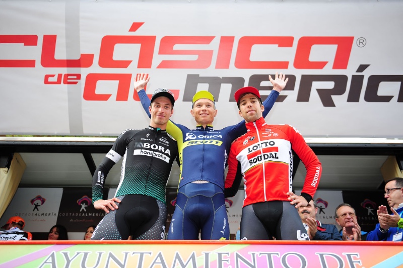 Il podio della Clasica de Almeria 2017