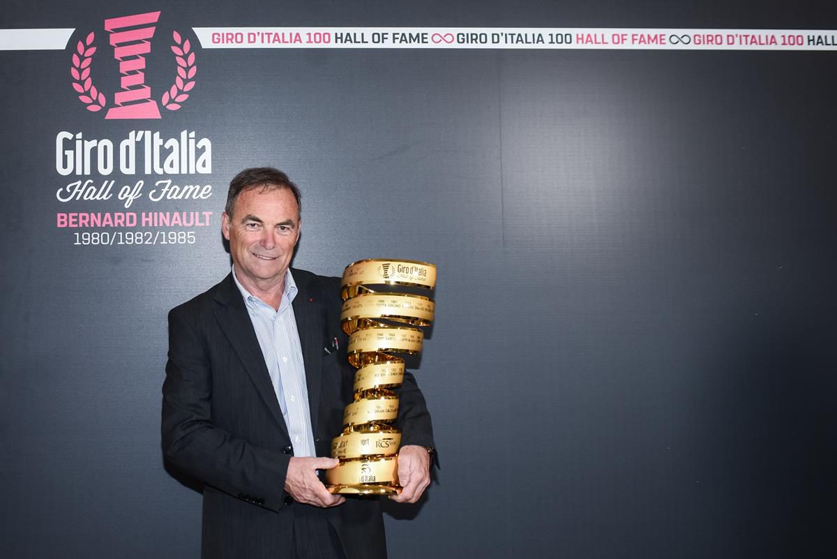 Bernard Hinault nella Hall of Fame del Giro d'Italia