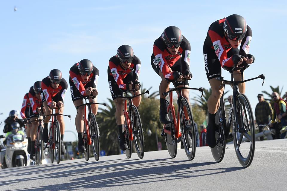 La BMC Racing Team vince la cronosquadre che ha aperto la Tirreno-Adriatico 2017