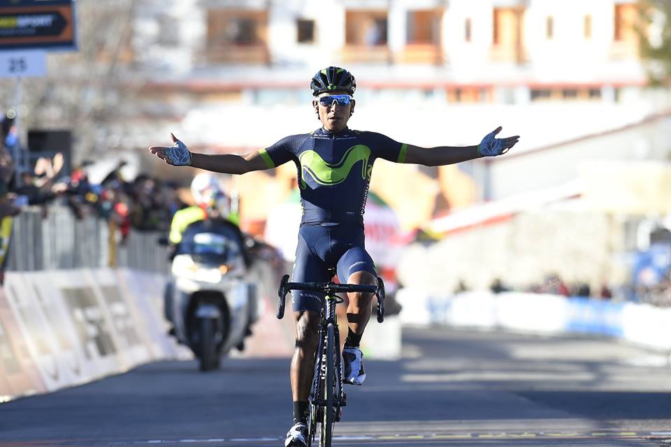Nairo Quintana vince al Terminillo la quarta tappa della Tirreno-Adriatico 2017