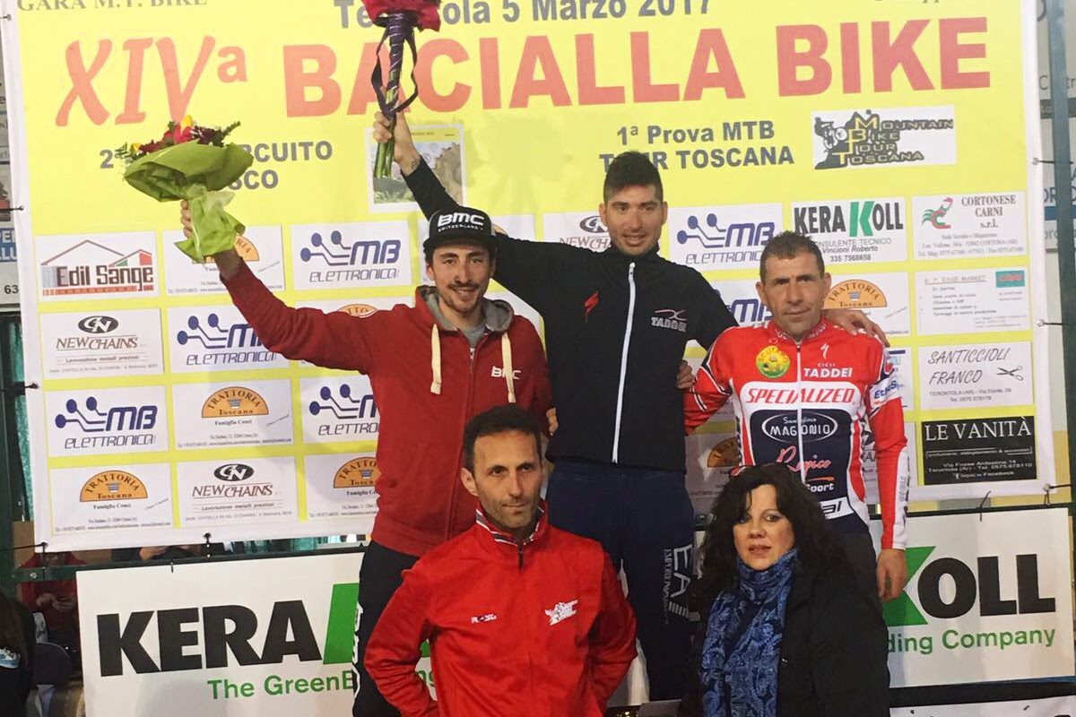 Il podio della Bacialla Bike 2017