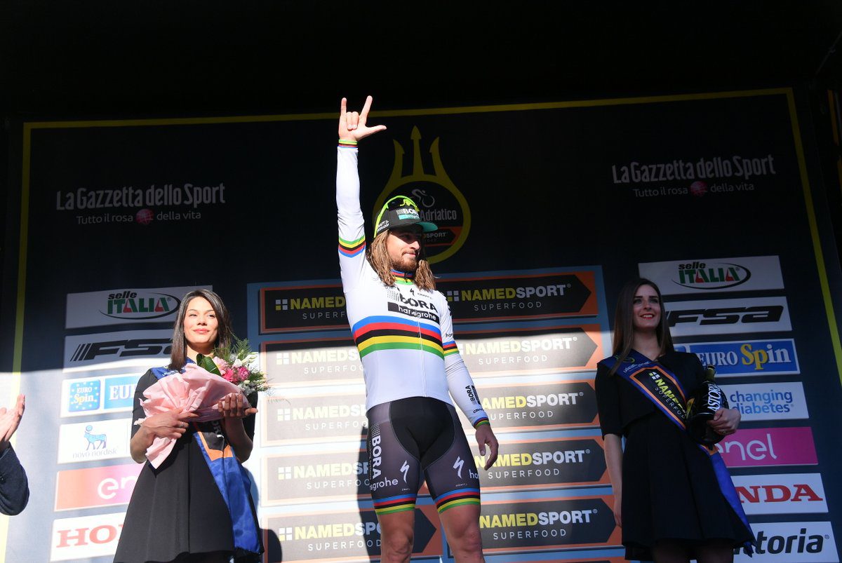 Peter Sagan vincitore della quinta tappa della Tirreno-Adriatico