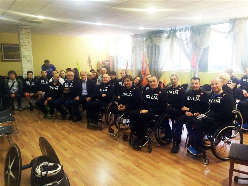 La Nazionale Paraciclismo 2016 con Renato Di Rocco