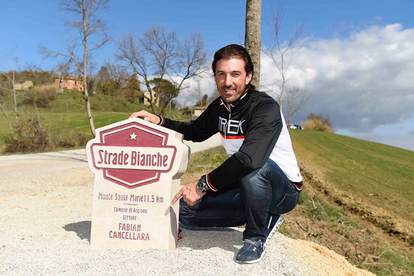 Inaugurato oggi il tratto di Strada Bianca intitolato a Fabian Cancellara