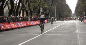 L'arrivo di Mattia Petrucci alla Piccola San Geo 2017