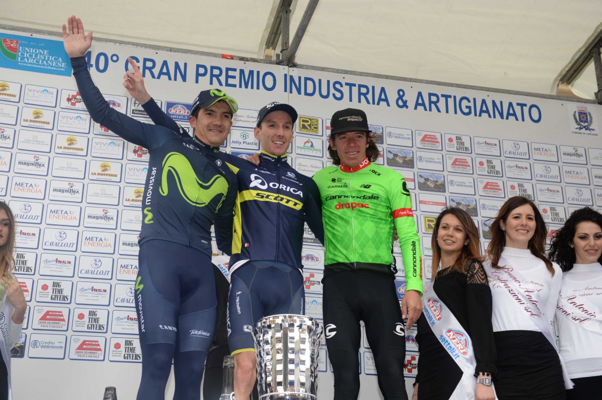 Il podio del 40° Gp Industria & Artigianato di Larciano