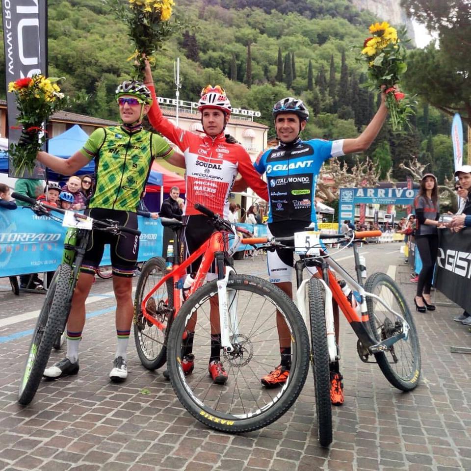 Il podio della MTB Garda Marathon 2017