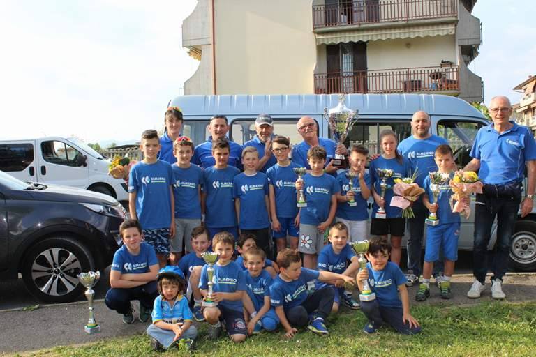 I Giovanissimi del Gc Almenno, vincitori a Verdellino