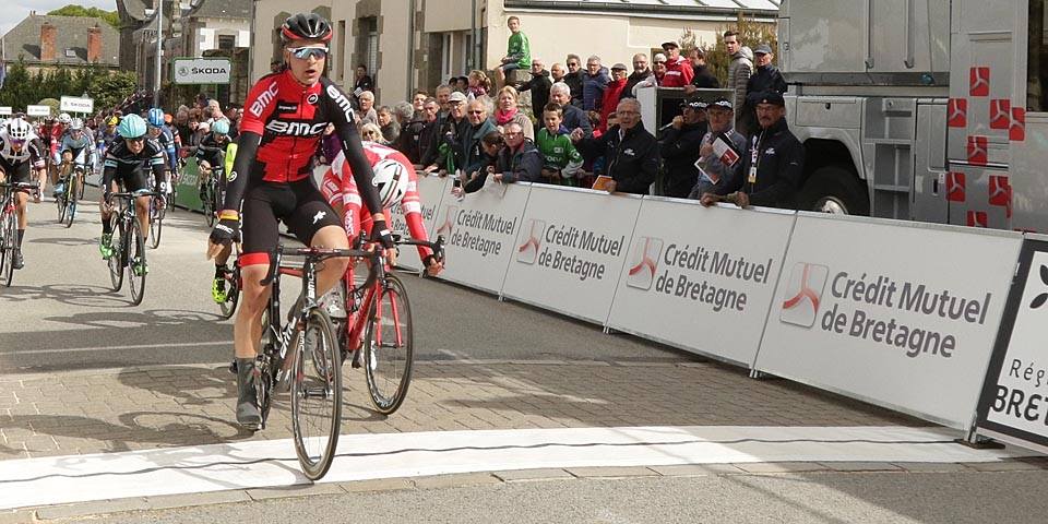 L'arrivo della prima tappa del Tour de Bretagne 2017