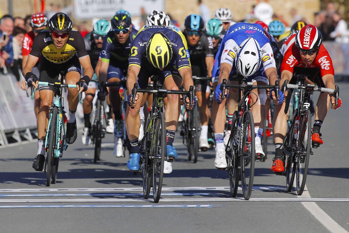 La volata che ha deciso la seconda tappa del Giro del Marocco
