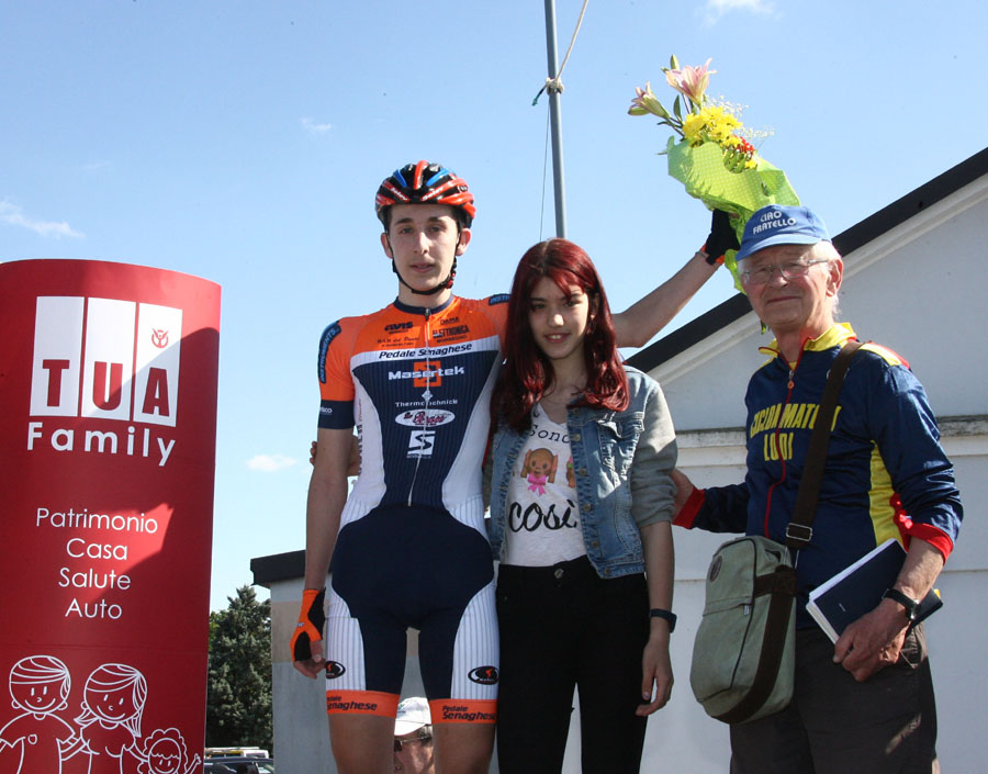 Davide Morselli sul podio di Montanaso Lombardo
