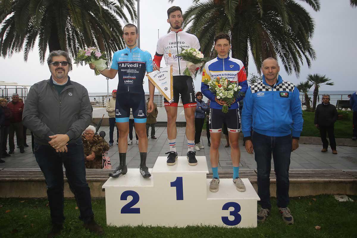 Il podio del Trofeo Città di Loano 2017