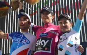 Il podio finale del Tour of the Alps 2017