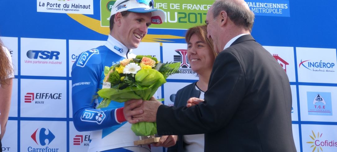 Arnaud Démare vincitore del Grand Prix de Denain 2017