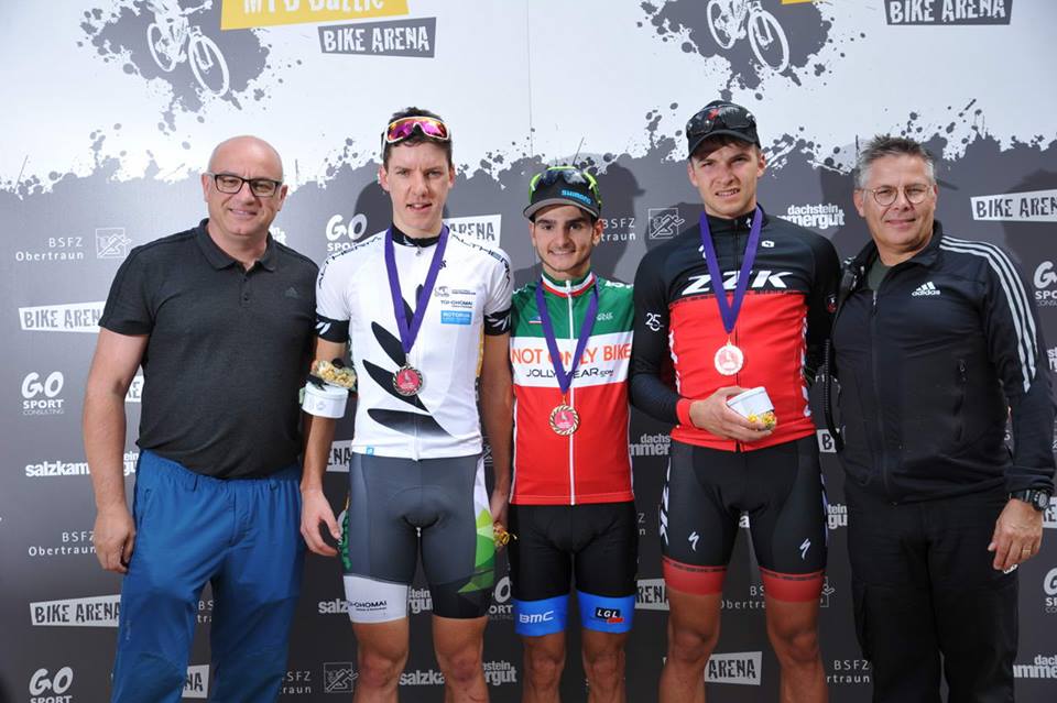 Il podio della Dachstein-Salzkammergut Mountainbike Grand Prix
