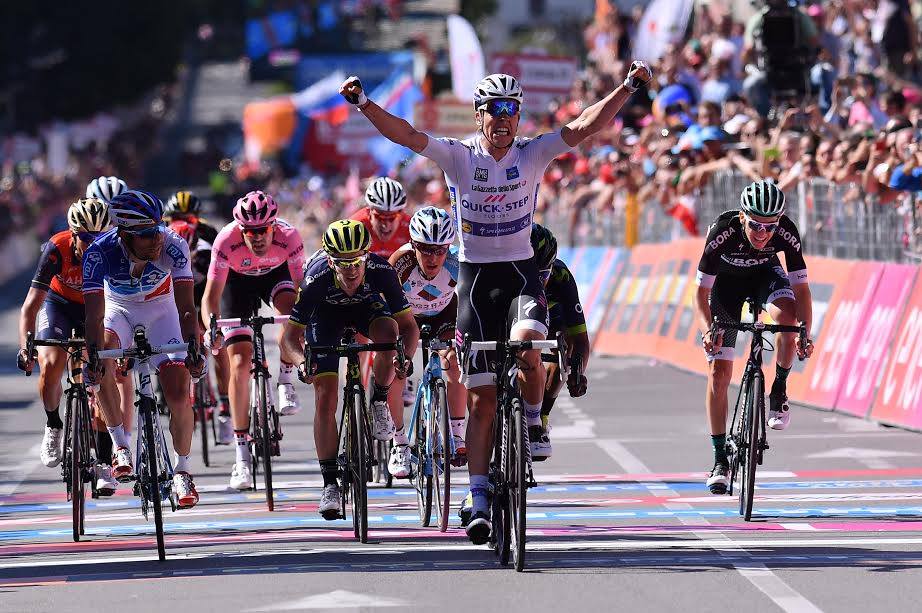 Bob Jungels vince a Bergamo la quindicesima tappa del Giro 100