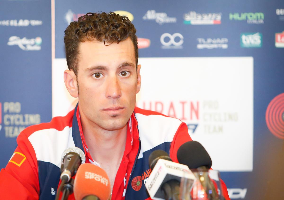 Vincenzo Nibali in conferenza stampa pre Giro d'Italia 2017