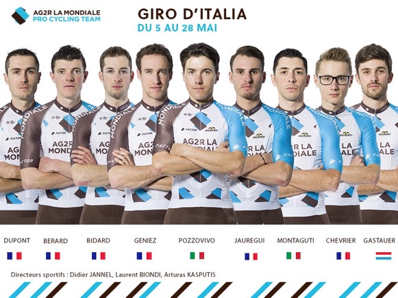 AG2R La Mondiale per il Giro 100
