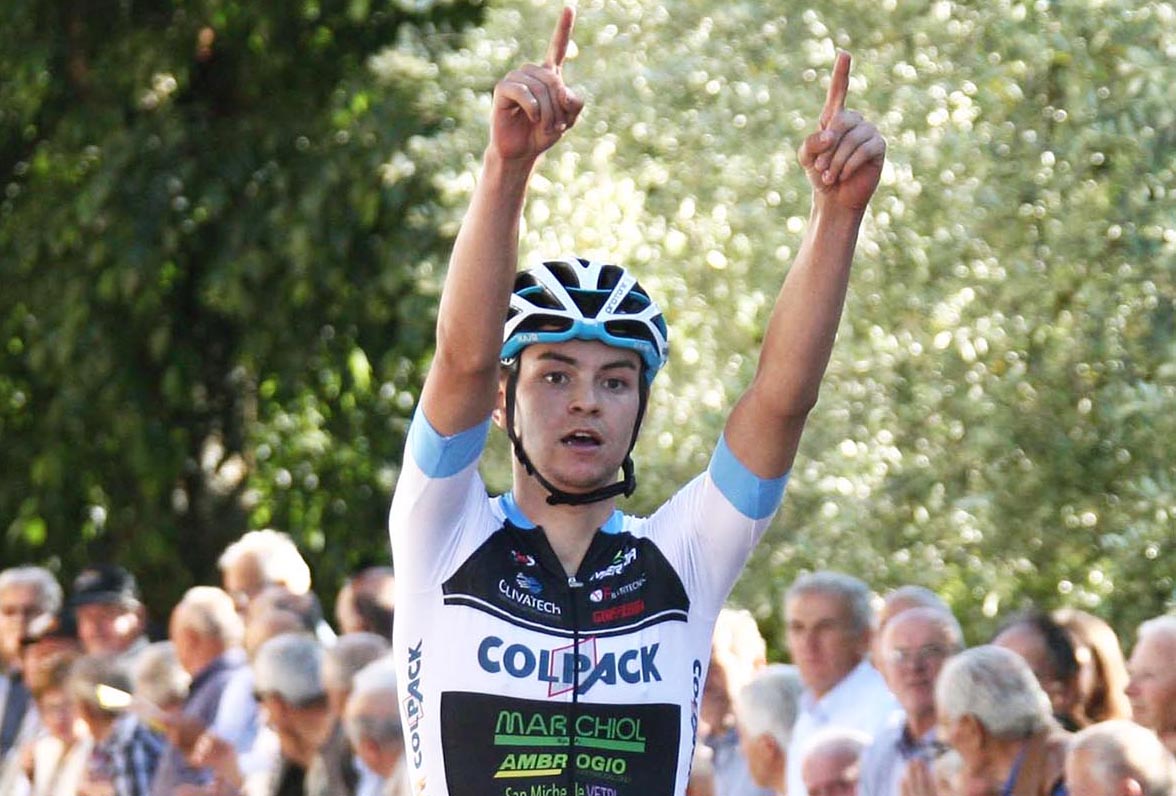 Alessandro Covi vince la Coppa Cicogna 2017