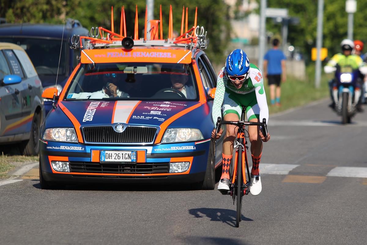 Andrea Piccolo vince la cronometro di Romanengo per Allievi