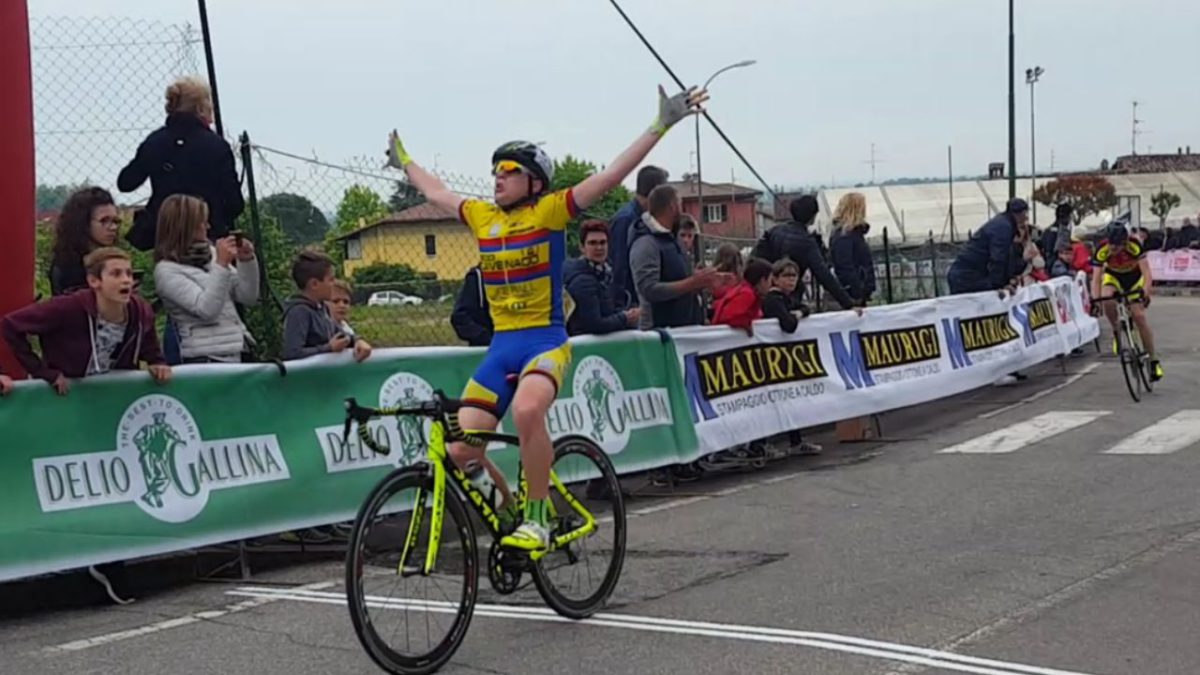 La vittoria di Gabriele Casalini tra gli Esordienti 1° anno a Ronco di Gussago