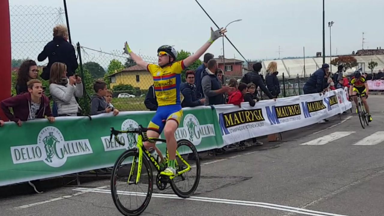 La vittoria di Gabriele Casalini tra gli Esordienti 1° anno a Ronco di Gussago