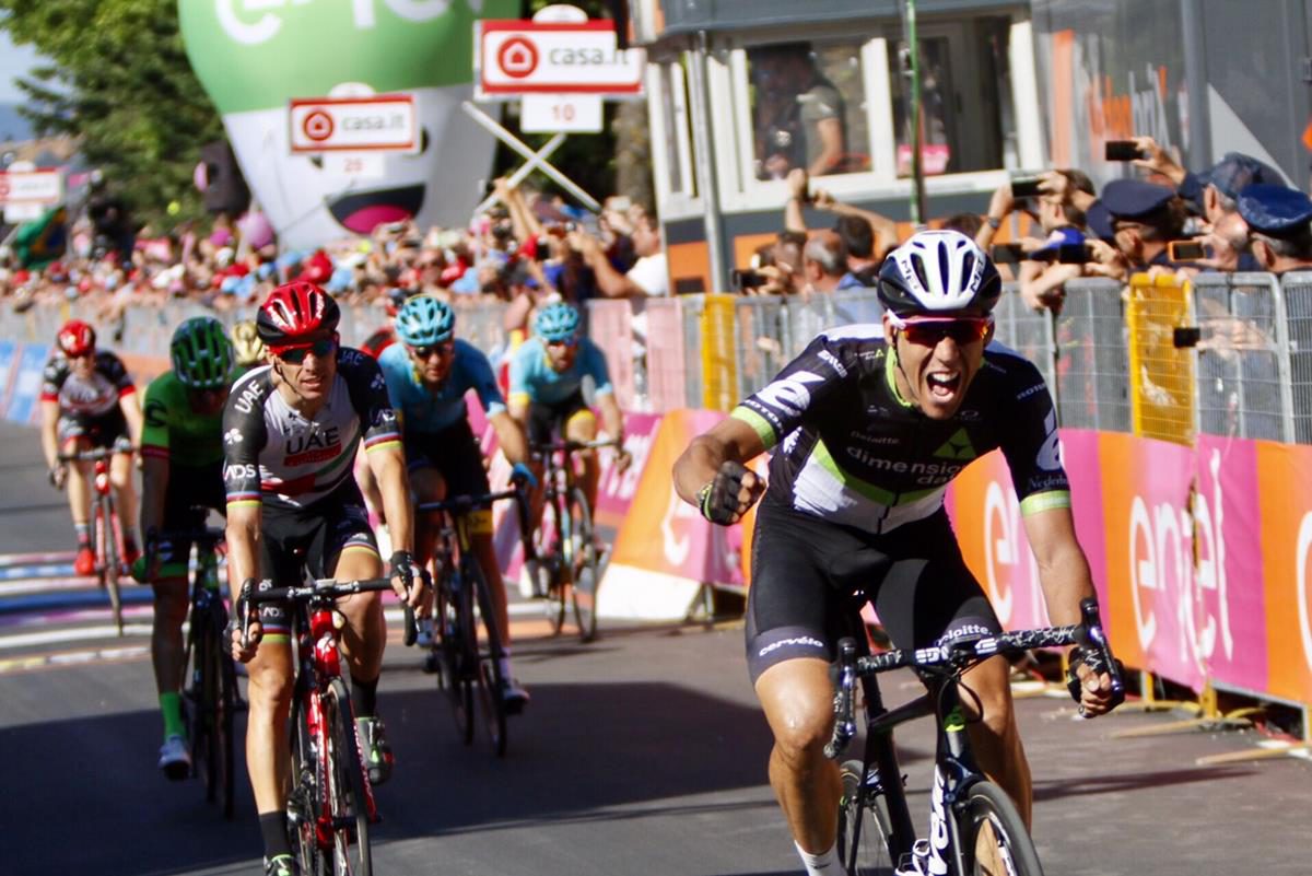 Omar Fraile vince l'undicesima tappa del Giro 100