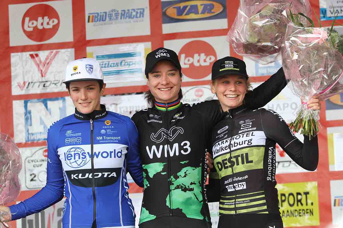Il podio del Trofee Maarten Wynants 2017