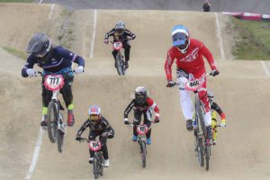 Papendal un momento della Coppa del Mondo BMX 2017