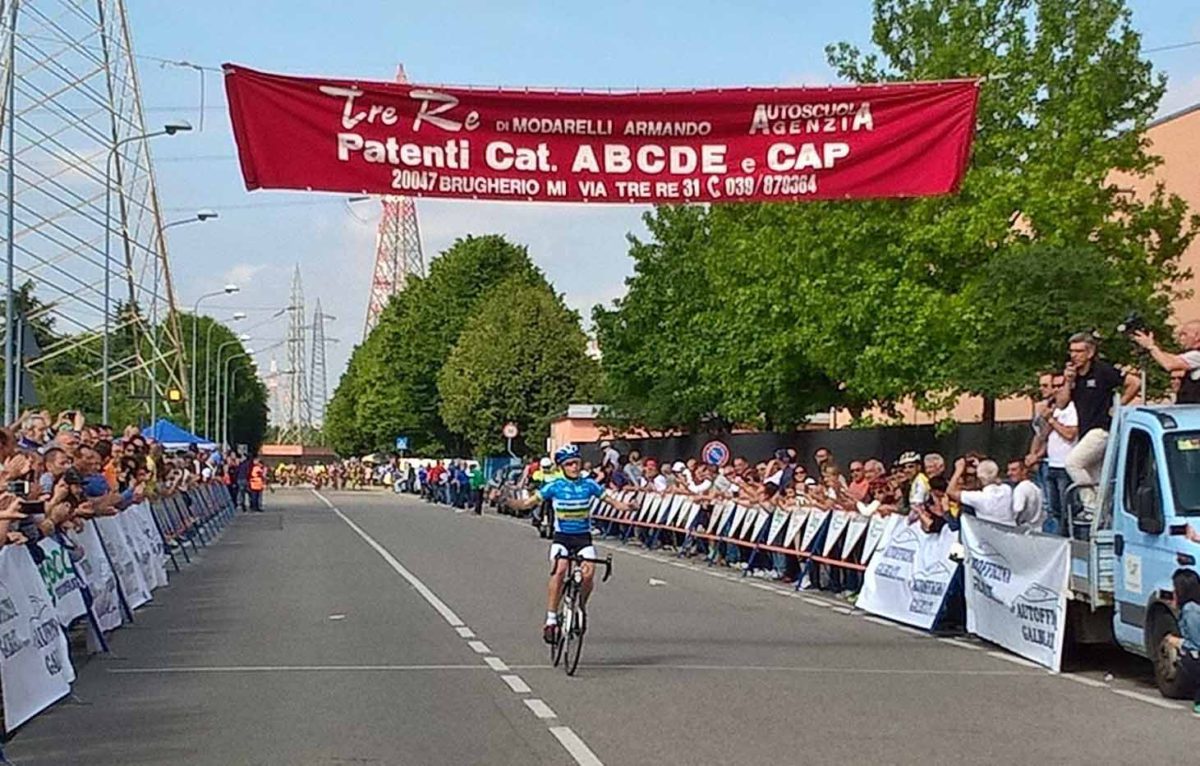 La vittoria di Michael Stucchi a Brugherio tra gli Esordienti 1° anno