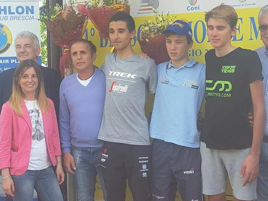 Il podio della Brescia-Montemagno 2017