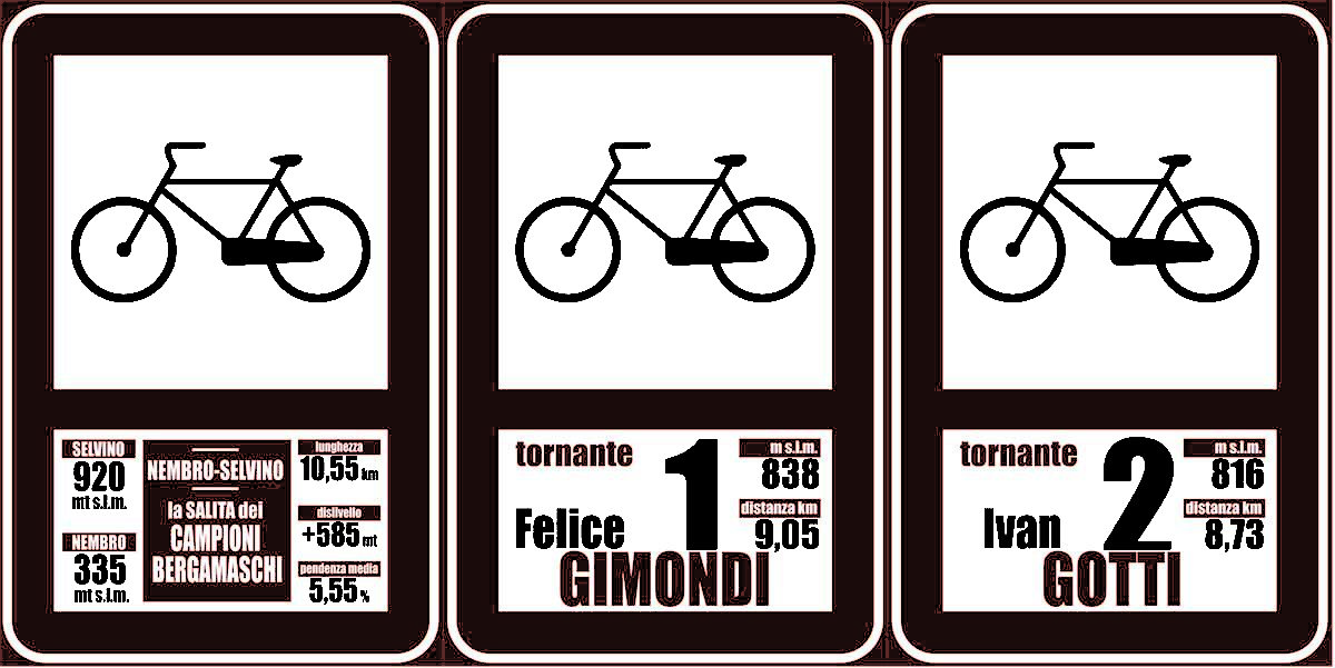I tornanti della Nembro-Selvino dedicati ai campioni bergamaschi