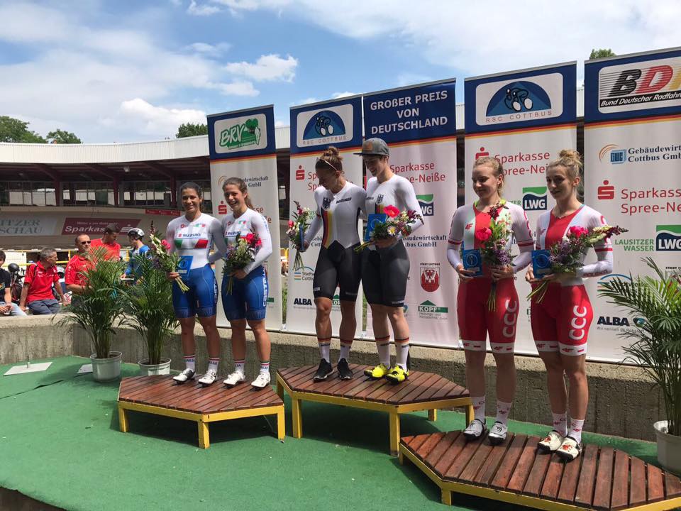 Podio Gp di Germania su pista
