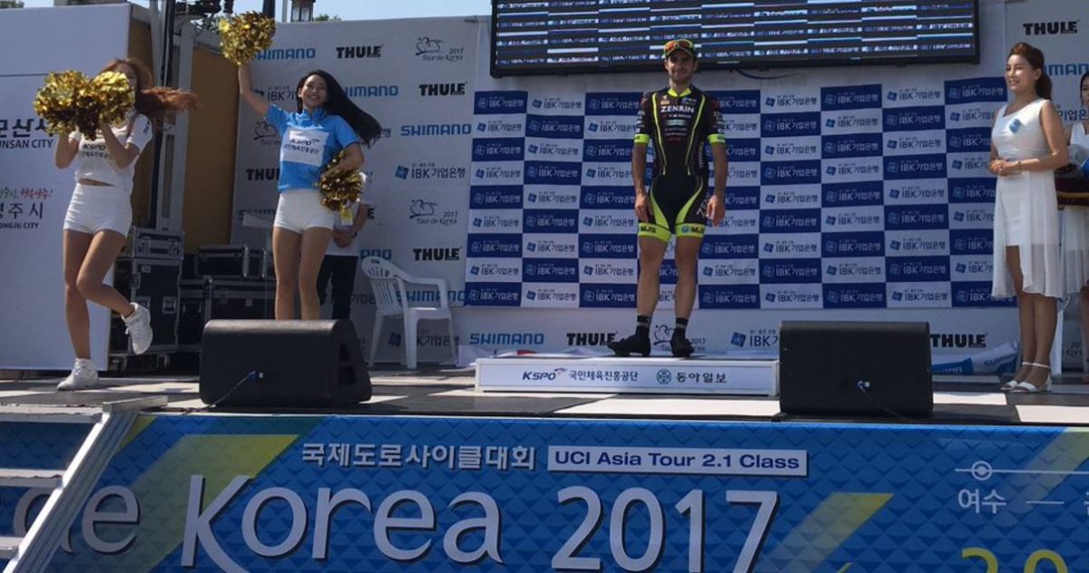Jon Aberasturi vincitore della prima tappa del Tour of Korea 2017