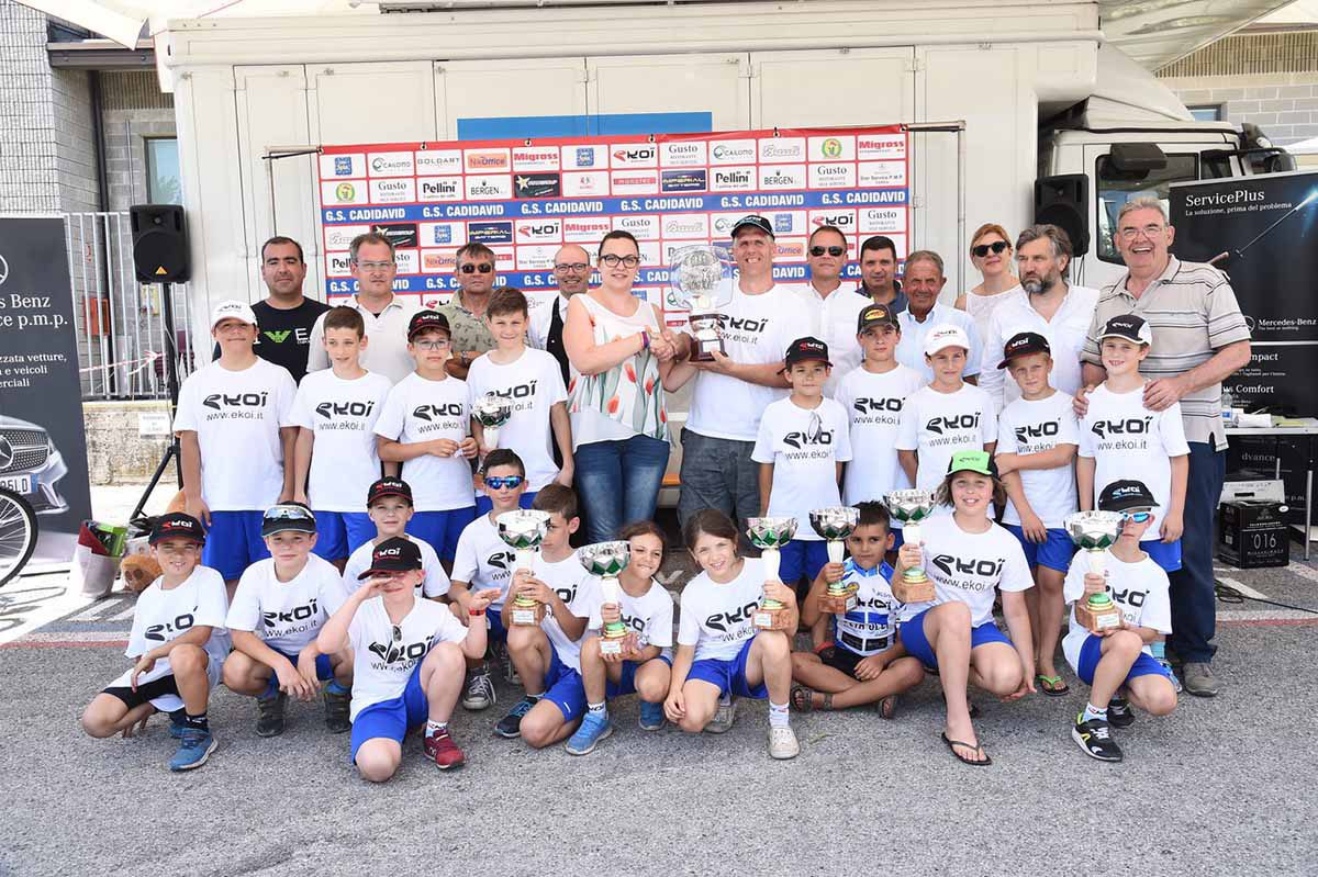 Il Team Ekoi vincitore della classifica società della Festa dei Giovanissimi 2017
