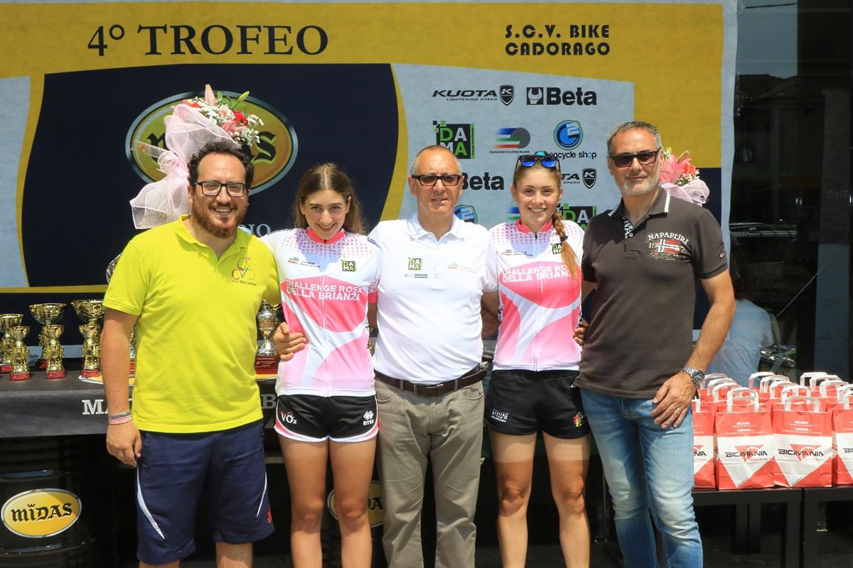 Le leader della Challenge Rosa della Brianza dopo la prova di Macherio