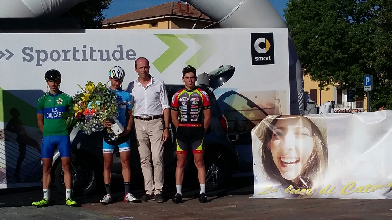 Il podio della gara Allievi di Albinea