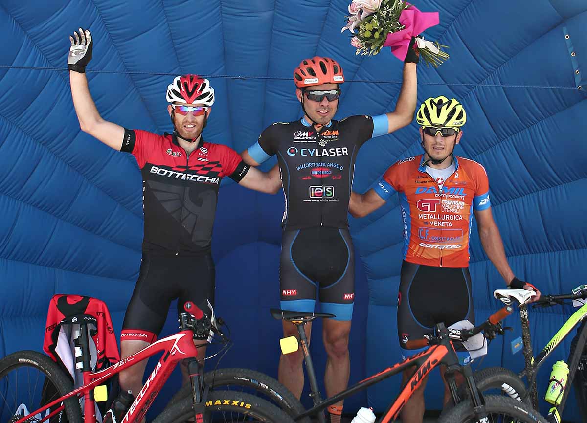 Il podio maschile della Nosellari Bike 2017