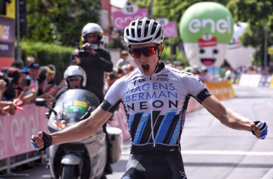 Neilson Powless vince la prima tappa del Giro d'Italia Under 23 Enel 2017