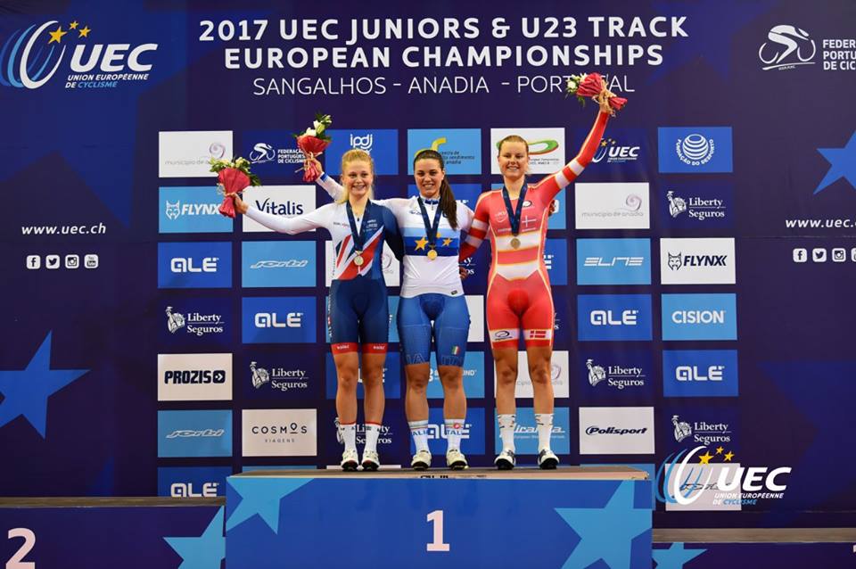 Rachele Barbieri campionessa europea dello Scratch Donne Under 23