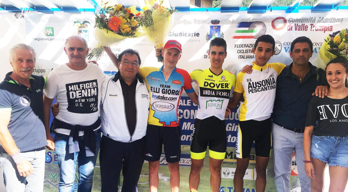Il podio della Montichiari Roncone 2017