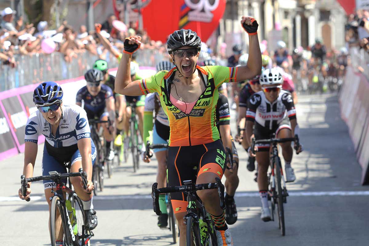 Marta Bastianelli vince a Polla la nona tappa del Giro Rosa 2017