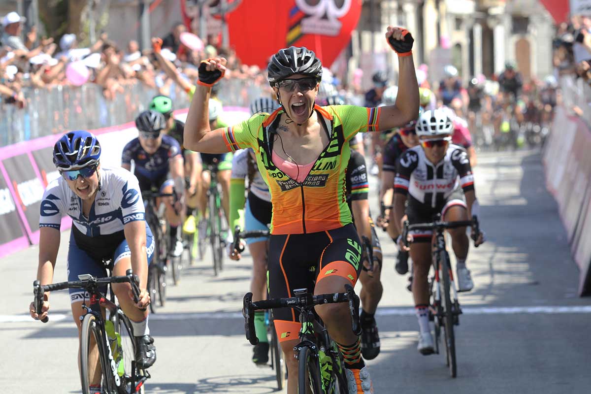Marta Bastianelli vince a Polla la nona tappa del Giro Rosa 2017