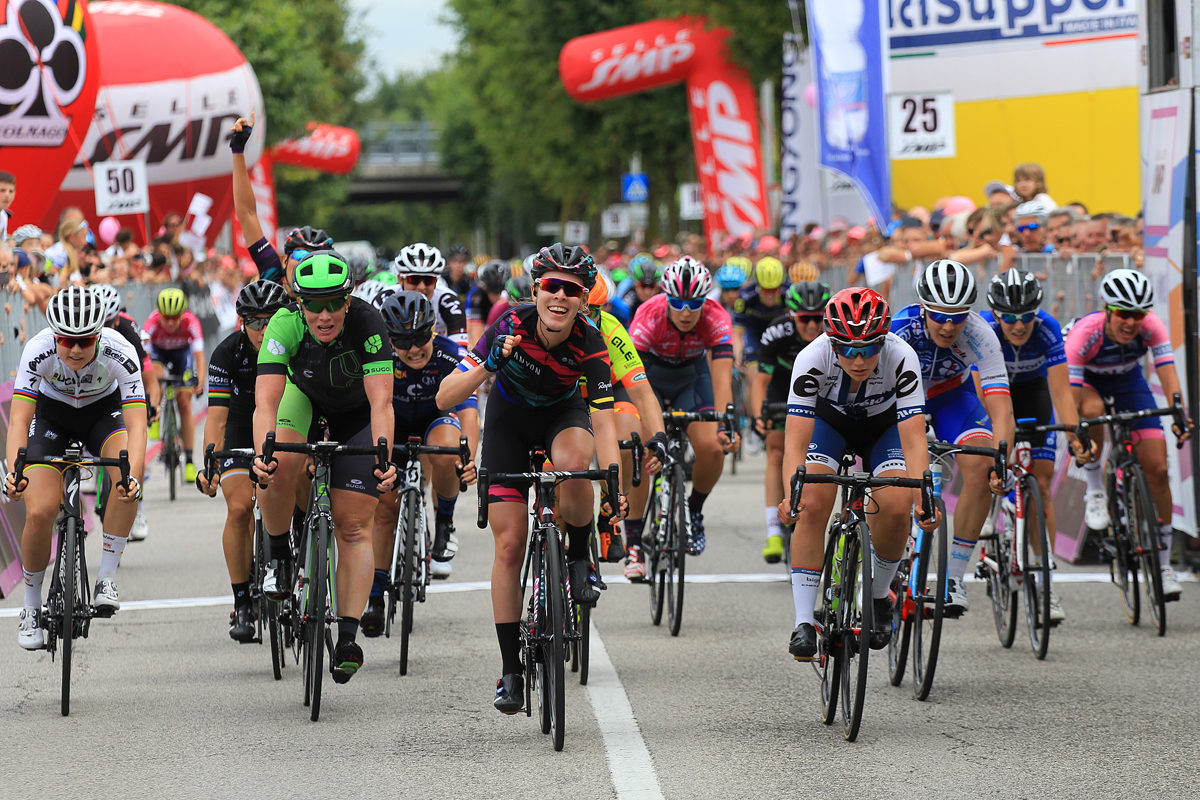 Hannah Barnes vince la terza tappa del Giro Rosa 2017