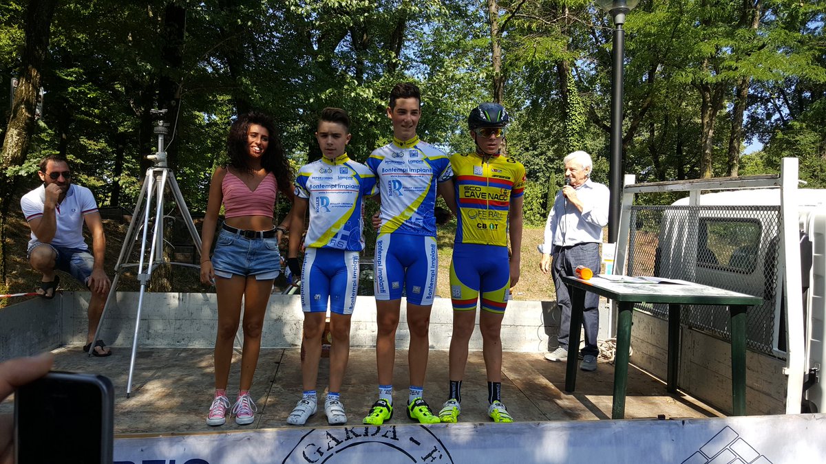 Il podio della gara Esordienti 1° anno di Montichiari