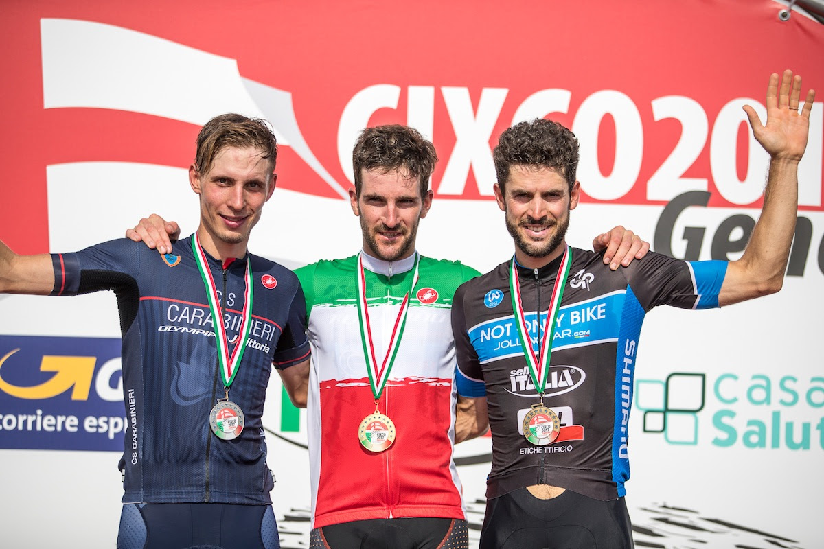 Il podio del Campionato Italiano XCO 2017