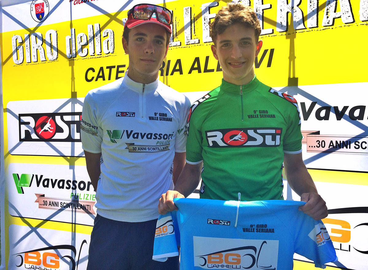 Davide Persico e Giorgio Cometti prime maglie al Giro della Valle Seriana 2017